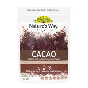 Natures Way Super Cacao Organic Powder 125g